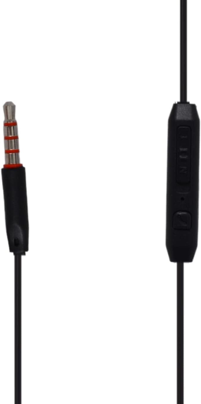 In - Ear Headset with Built in Microphone, D - 37 - Black