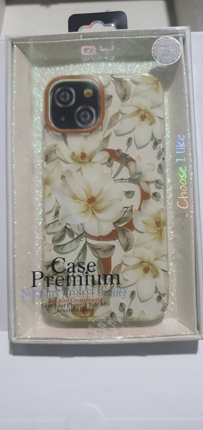 QI Yang Fashion case iphone 14 pearl blossom