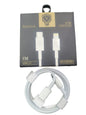 VIP Type C To Lightning Fast charging Cable, Data sync, Super durable, 1M - White compatible with iPhone 12, 13, 14.