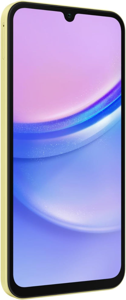 Samsung Galaxy A15 Dual SIM 4GB Ram+128GB ROM (6.5 Inches) (4G LTE) - ( Yellow )