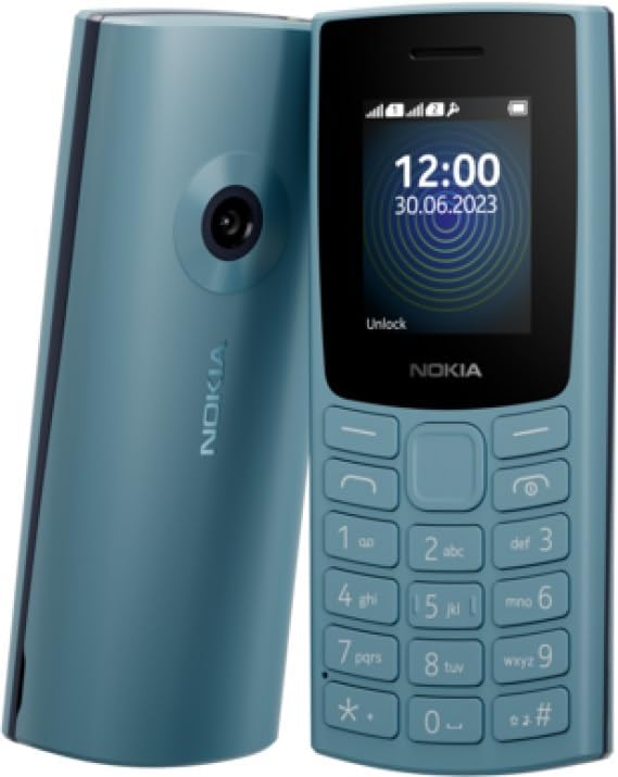 Nokia 110 TA-1567 Dual SIM, Feature Phone, 1.8 Inches - Black - Blue, Feature Phones, سوق ستور Souq Store