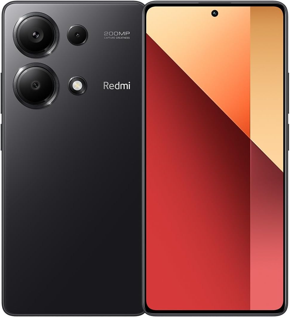 Redmi Note 13 Pro (Midnight Black) 8GB RAM, 256 Storage - Ultra - clear 200MP camera with OIS, 120Hz FHD+AMOLED display.