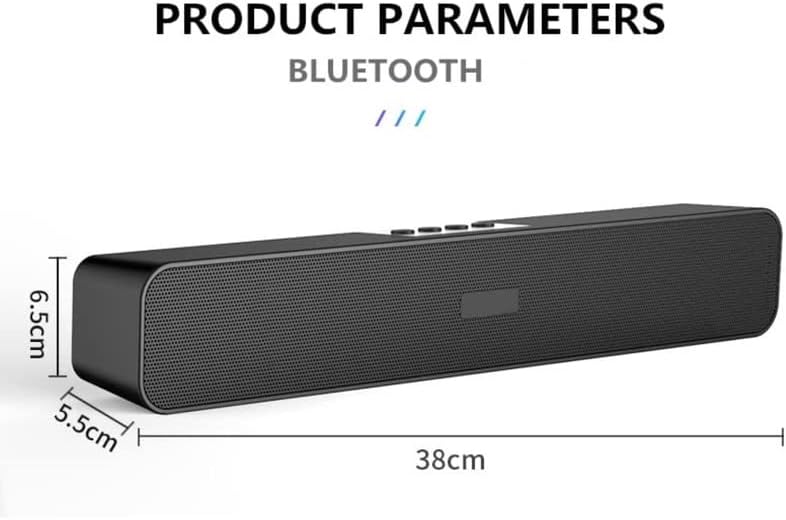 Speaker E92 Bluetooth Speakers for Desktop with 5W Stereo Sound, Headphone Jack, USB Computer Sound Bar , PC, Laptop, Tablets