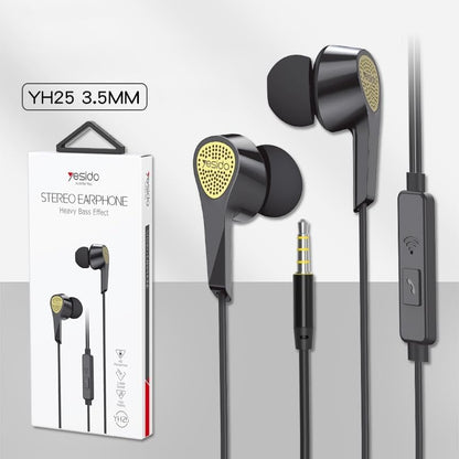 YESIDO Earphone YH - 25 Black