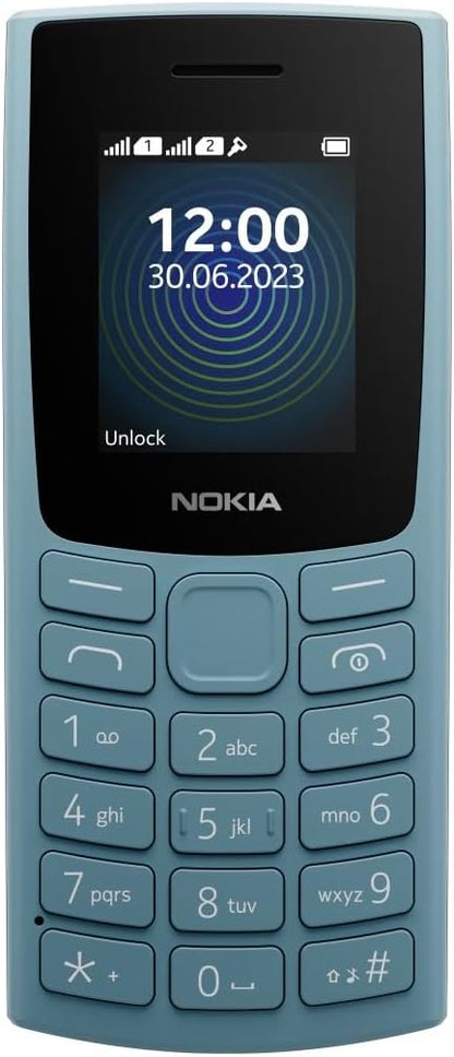 Nokia 110 TA-1567 Dual SIM, Feature Phone, 1.8 Inches - Black - Blue, Feature Phones, سوق ستور Souq Store