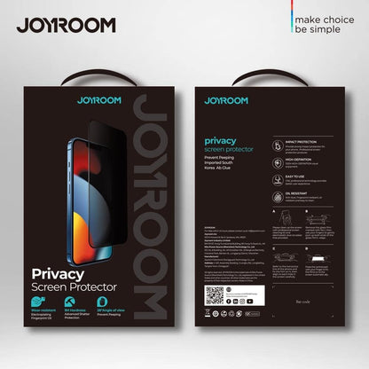 Joyroom JR - PF602 Knight series Tempered glass screen protector - 2.5D silk screen(Privacy) - English version - iP12 Pro Max