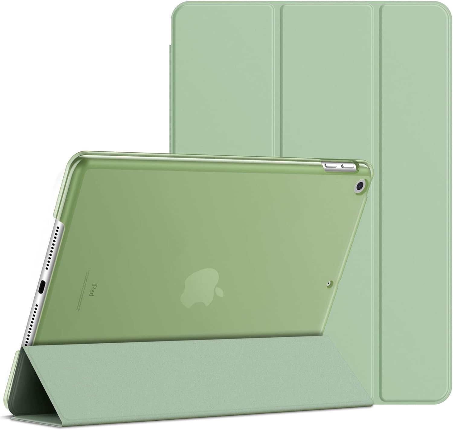 Case for iPad 10.2 - Inch (2021/2020/2019 Model, 9/8/7 Generation), Auto Wake/Sleep Cover (Matcha Green)