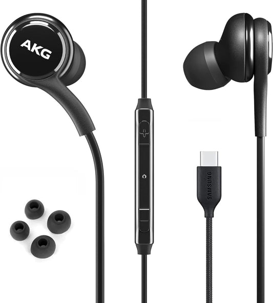 Earbuds Stereo for Samsung Galaxy S22 S21 Ultra 5G, Galaxy S20 FE, Galaxy S10, S9 Plus, Note 10+, AKG  Type - C Connector