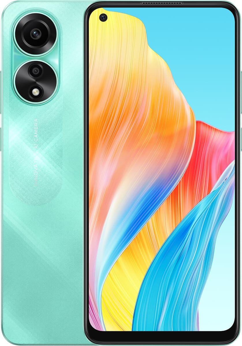 OPPO A78 Dual SIM 8GB RAM+256GB ROM (6.4 Inches) (4G) - (Aqua Green) (GLOBAL VERSION)