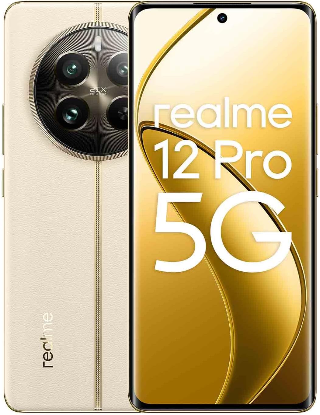 Realme 12 Pro 5G (Beige, 12GB RAM, 512GB Storage), 50 MP Sony IMX882 OIS Camera, 32 MP 2X Flagship Telephoto Portrait