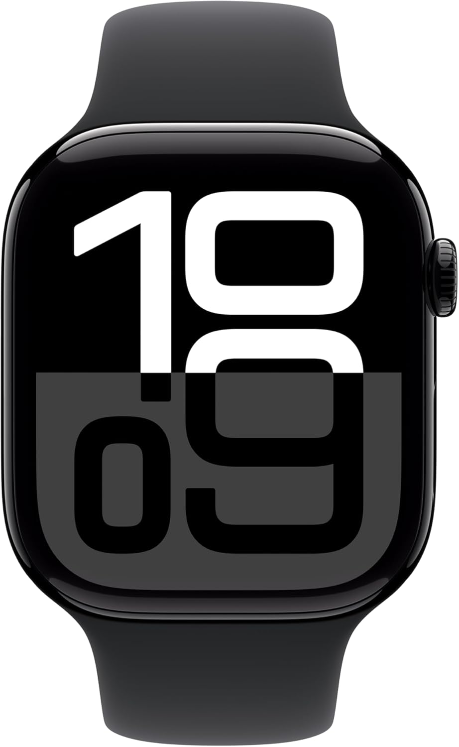 Apple Watch Series 10 [GPS 46mm case] Smartwatch with Jet Black Aluminium Case with Black Sport Band - M/L. Fitness Tracker, ECG App, Always - On Retina Display, Water Resistant