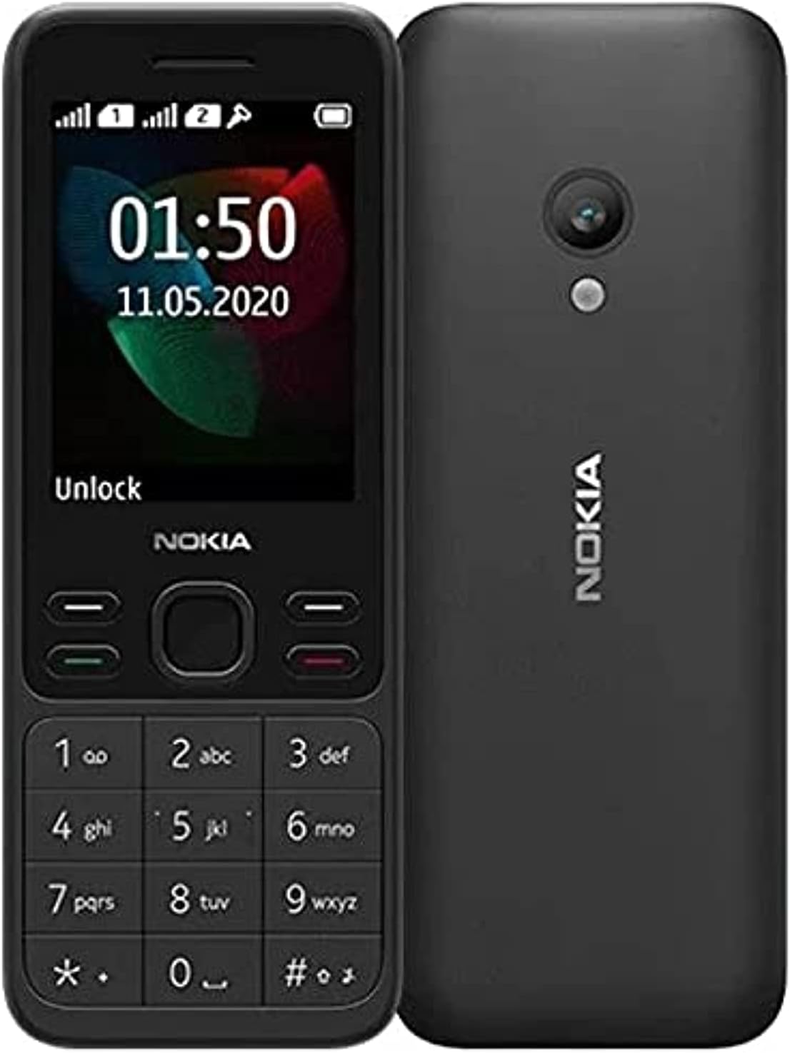 Nokia 150 Dual SIM 4MB RAM+4MB ROM (2.4 Inches) (4G) - (Black), سوق ستور Souq Store, Feature Phones