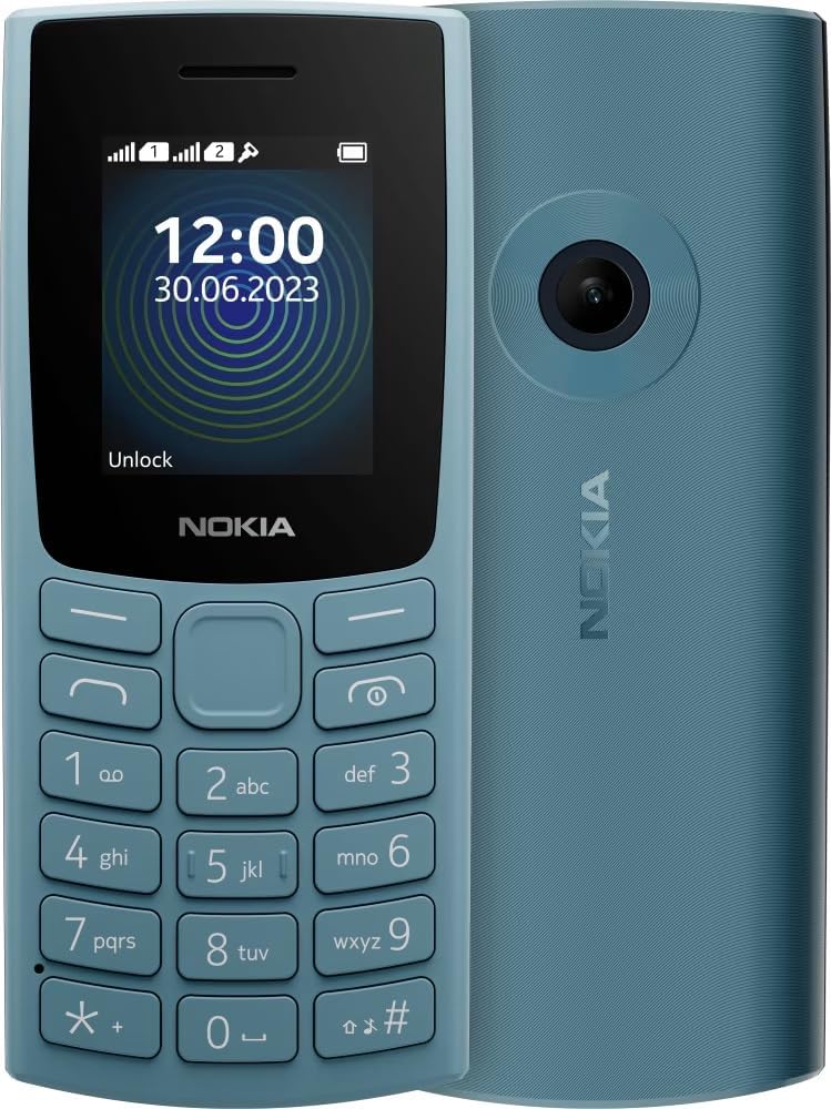 Nokia 110 TA-1567 Dual SIM, Feature Phone, 1.8 Inches - Black - Blue, Feature Phones, سوق ستور Souq Store