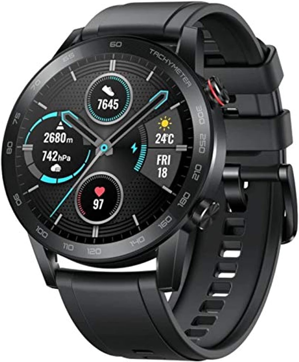 Honor MagicWatch 2, 14 Day Battery Life, 15 Fitness Modes, Swimming Heart Rate Monitor, Stress Tracking, Bluetooth Call, 46mm