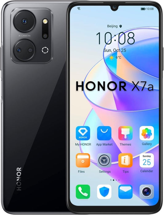 Honor X7a Dual SIM 128GB ROM + 4GB RAM Factory Unlocked 4G Smartphone (Midnight Black)