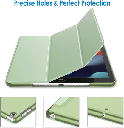 Case for iPad 10.2 - Inch (2021/2020/2019 Model, 9/8/7 Generation), Auto Wake/Sleep Cover (Matcha Green)