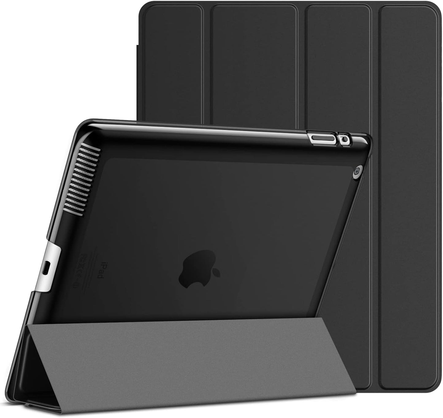 Case for iPad 2 3 4 (2012/2011 Model), Not for iPad Air or iPad Air 2, Smart Cover with Auto Sleep/Wake (Black)