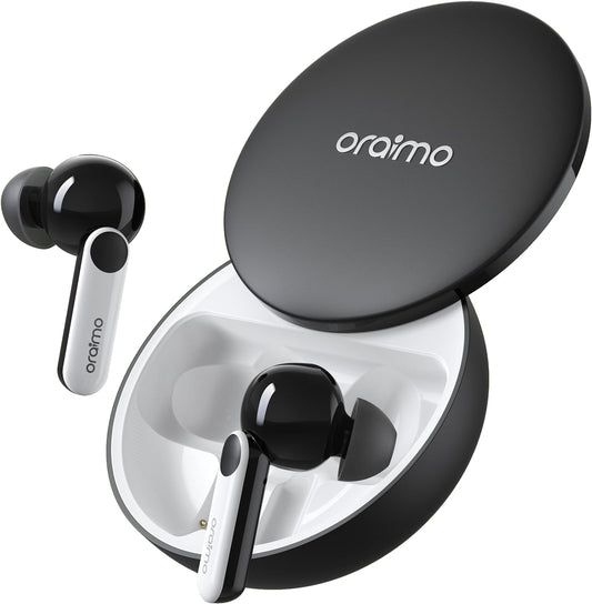 Oraimo Free pods 4 OEB - E105D Active Noise Cancellation+IPX5 Waterproof - Sweat Protection + Customize Your Listening - Black - 12 Months Local warranty