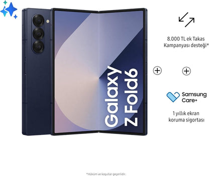 SAMSUNG Galaxy Z Fold6, 12GB RAM, 256GB Storage, Navy, Big Screen, 1 year Seller Warranty