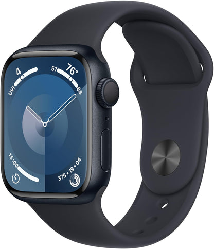 Apple Watch Series 9 [GPS 41mm] Smartwatch with Midnight Aluminum Case with Midnight Sport Band, سوق ستور Souq Store