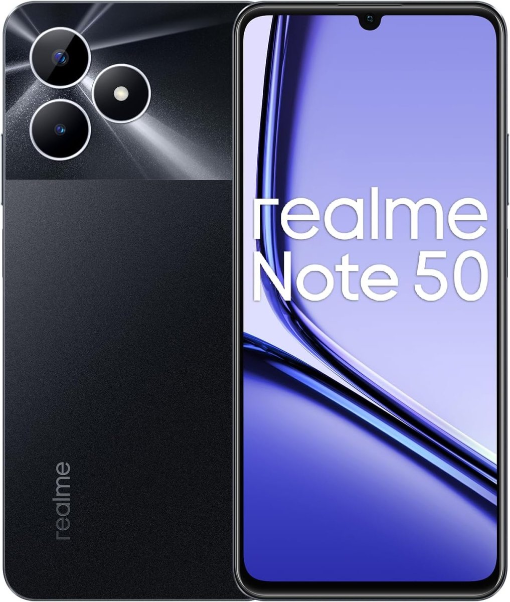 Realme Note 50 DUAL SIM 64GB ROM + 3GB RAM 4G/LTE Smartphone (Midnight Black) - International Version