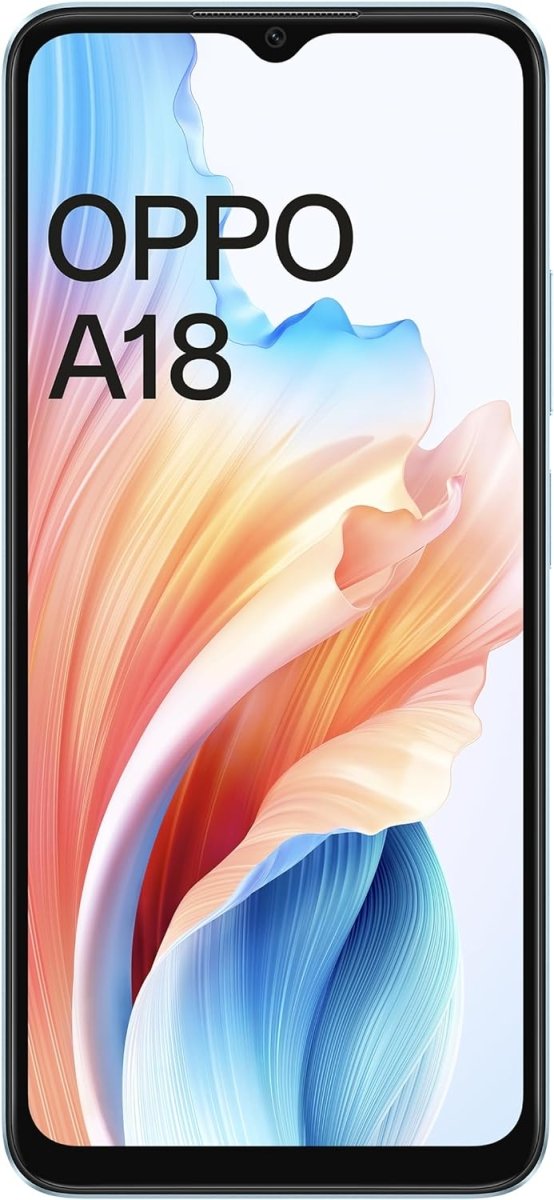 OPPO A18 Dual SIM 4GB RAM+128GB ROM (6.56 Inches) (4G LTE) - (Glowing Black) Global Version