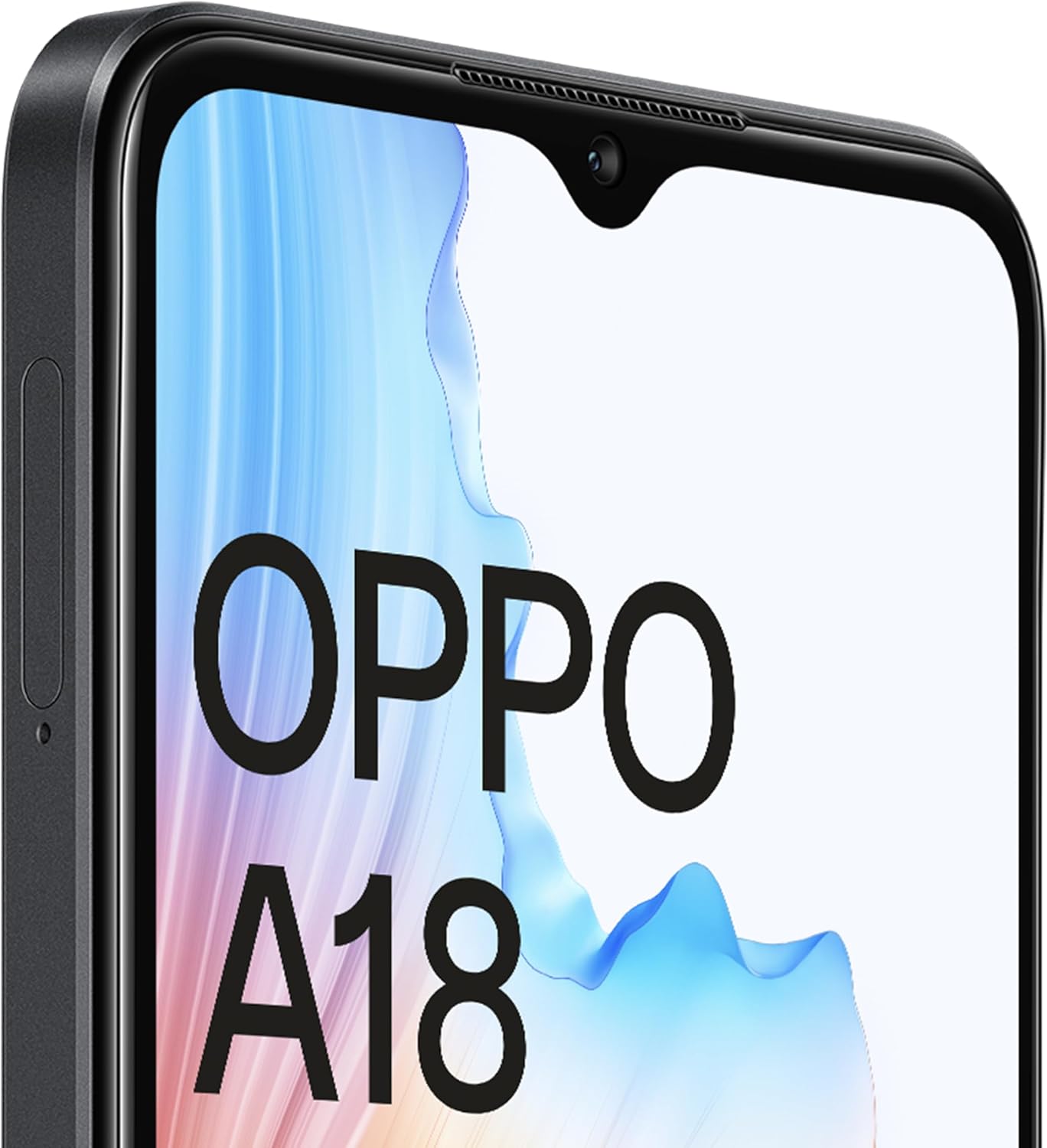 OPPO A18 Dual SIM 4GB RAM+128GB ROM (6.56 Inches) (4G LTE) - (Glowing Black) Global Version