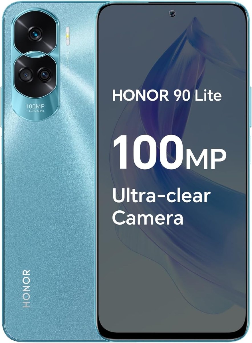 HONOR 90 Lite Smartphone 5G, 8GB+256GB, 6,7” IPS LCD 90Hz Display, 100MP Triple Rear Camera, Dual SIM, (Midnight Black)