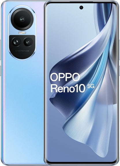 OPPO Reno10 5G 256GB 8GB Ice Blue Middle East Version + 12 months extended warranty