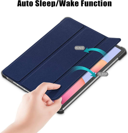 Cover for Galaxy Tab S8 Plus 2022/ Tab S7 FE 2021/ Tab S7 Plus 2020 12.4 inch Case, Protective Slim Case Folio Hard Back Smart Cover for 12.4” Galaxy Tab S8+ / S7 FE / S7+ - Navy