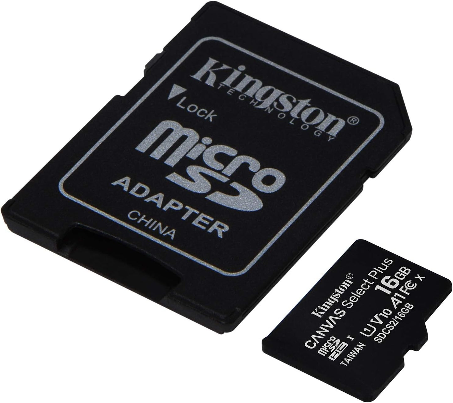 Kingston MicroSD Class 10 Canvas Select Plus Card with SD Adaptor - SDCS2