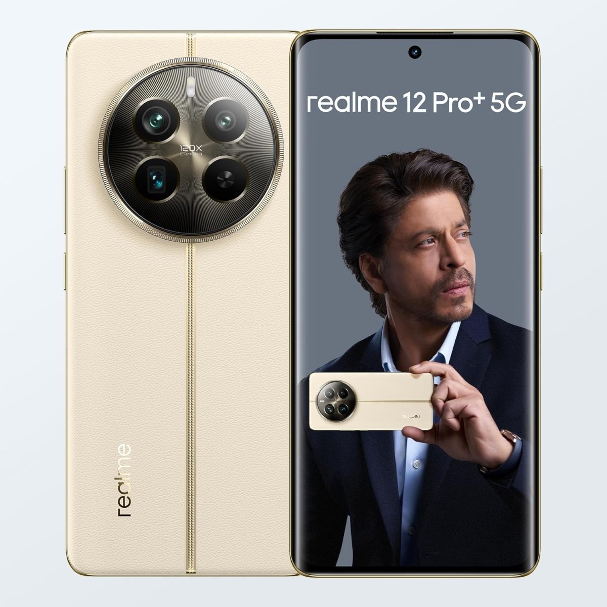 Realme 12 Pro+ 5G Dual SIM 12GB RAM 512GB - Middle East Version (Navigator Beige)