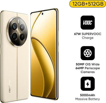 Realme 12 Pro+ 5G Dual SIM 12GB RAM 512GB - Middle East Version (Navigator Beige) - سوق ستور Souq Store