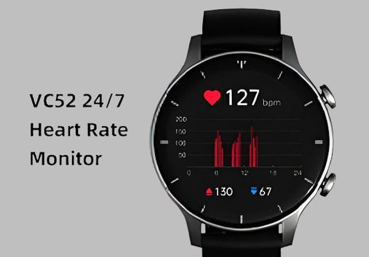 G-TiDE Smart Watch, Answer/Make Call, 300mAh Big Battery, VC52 Heart Rate Blood Oxygen , for Android/iOS, IP68 Waterproof.