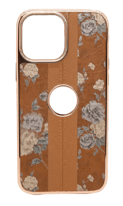 Metal Texture Romatic Rose Cell Phone Case for Apple iPhone 12 Pro Max