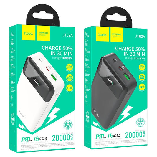 HOCO Power bank “J102A Cool figure” PD20W + QC3.0 20000mAh