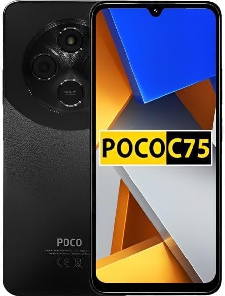 POCO C75 C3NP Immersive 6.88" display Massive 5160mAh (typ) battery Clear 50MP AI dual camera Powerful octa - core processor Up to 120Hz High refresh rate TÜV 6+128 (Gold)|1 year manufacturer warranty