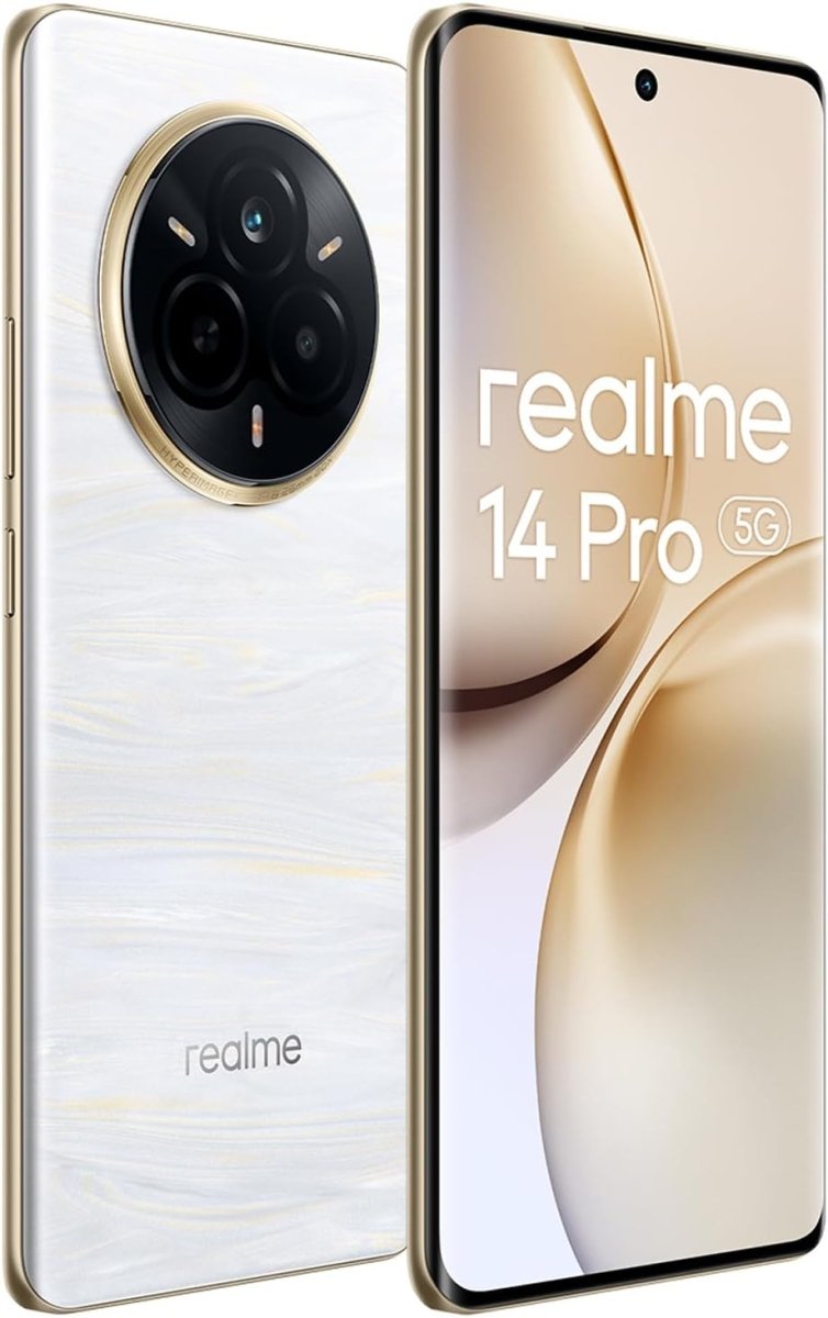 realme 14 Pro 5G (12GB RAM, 256GB Storage) | 6.77" Curved OLED Display | 50MP Sony IMX882 OIS | 16MP Front Camera | 6000mAh Battery | Dimensity 7300 Energy Processor | 45W Fast Charging