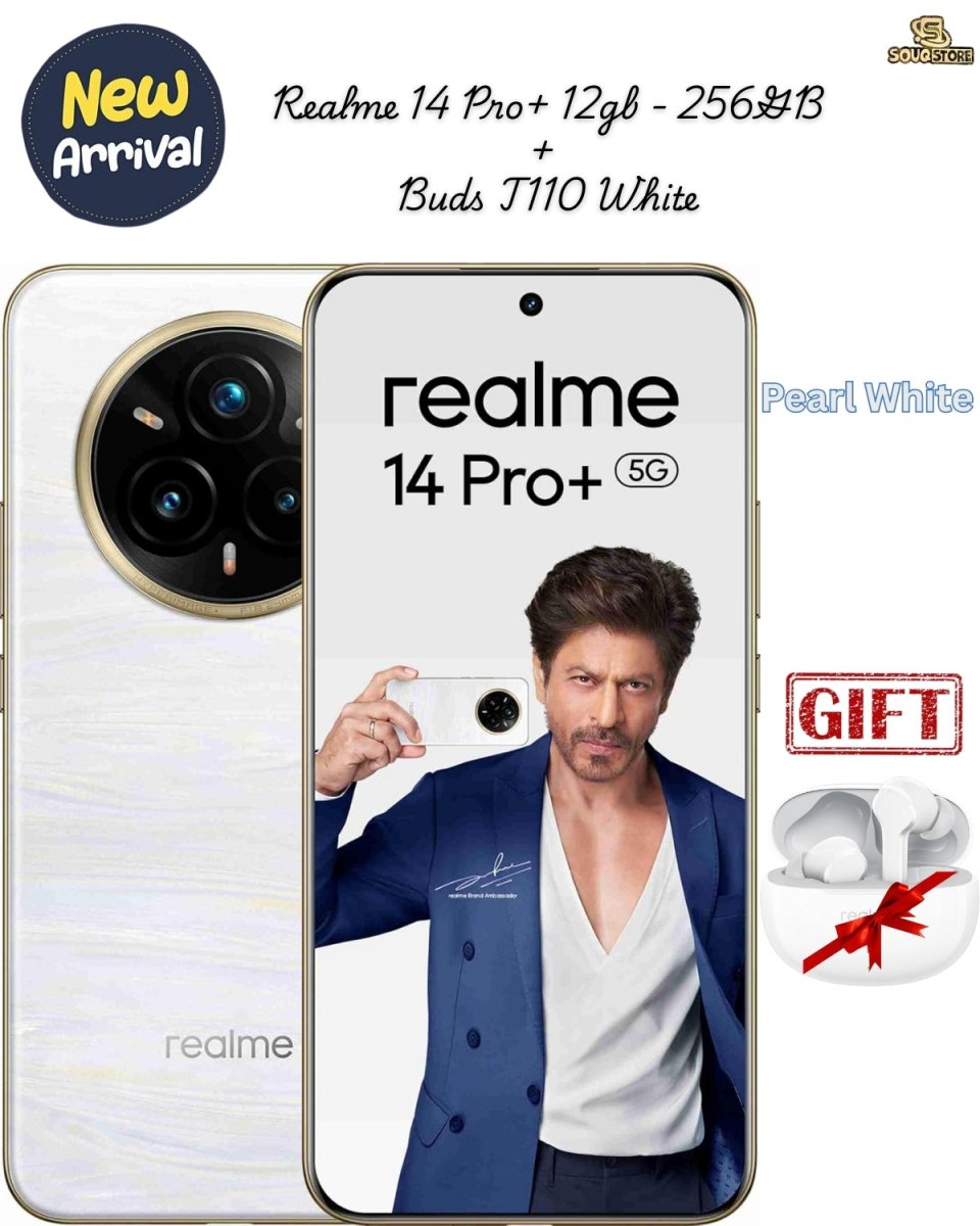 Realme 14 Pro+ 5G ( 12GB RAM, 256GB Storage) | 6.83" Curved AMOLED Display | 50MP Sony IMX896 OIS + 50MP Periscope Rear Cam | 6000mAh Battery | Snapdragon 7s Gen 3 Processor | 80W SUPERVOOC (Local Warranty) With Gift Buds T110ENC