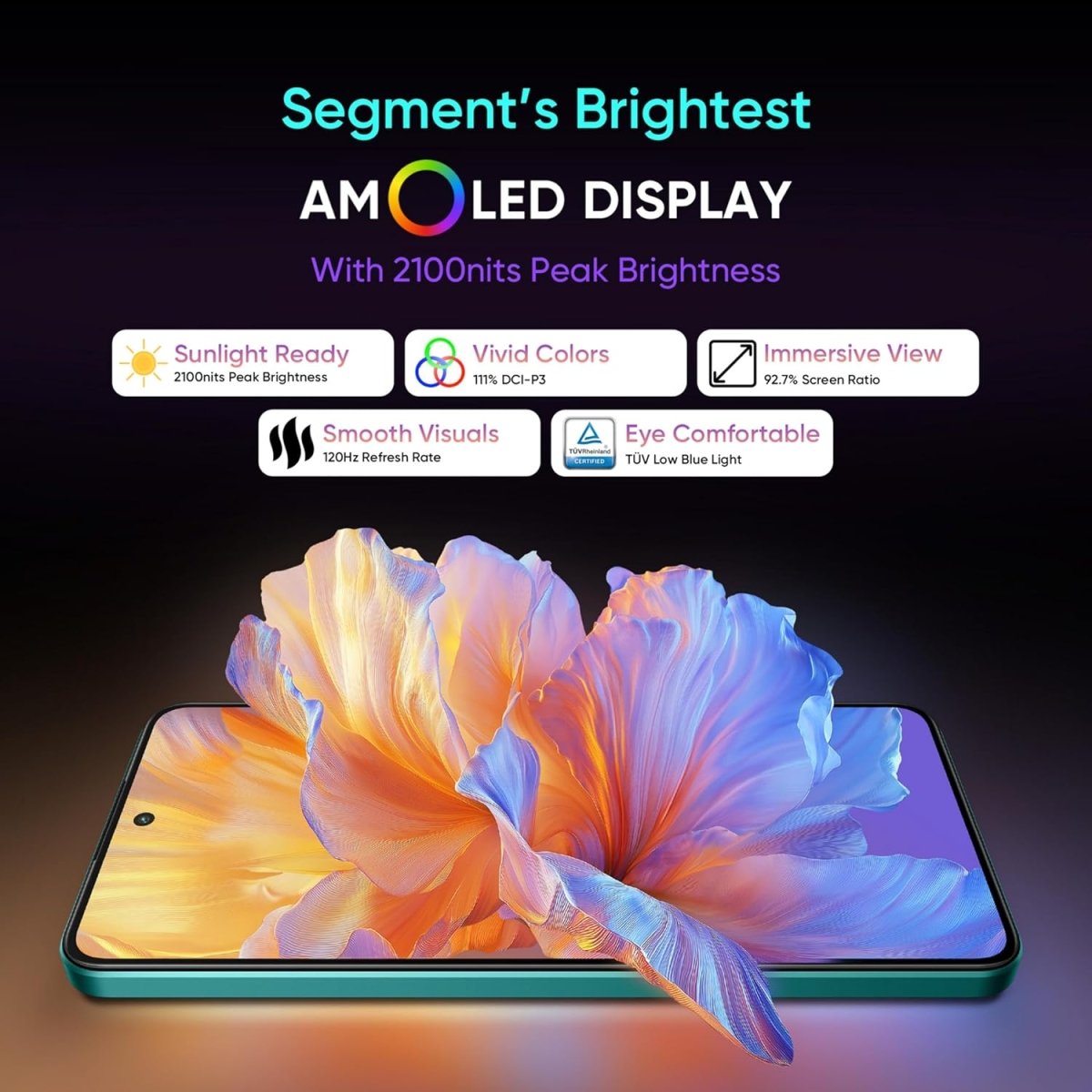 Realme 14T 5G 8GB RAM 256GB ROM, Elegant Colors, Luxurious Design Amoled Display, IP69 Water Resistance