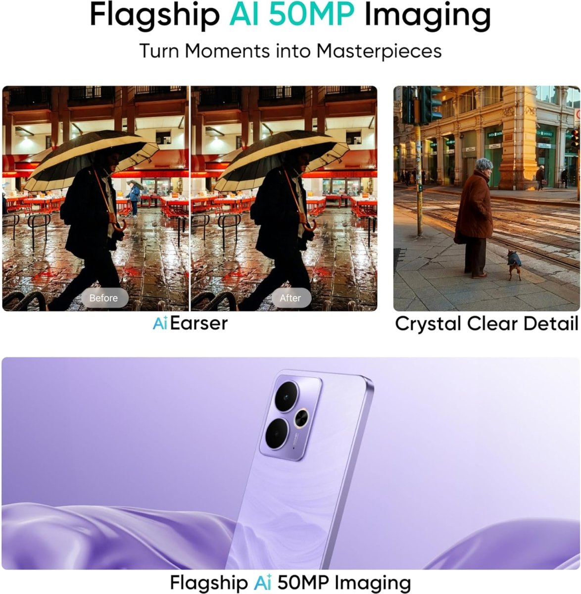 Realme 14T 5G 8GB RAM 256GB ROM, Elegant Colors, Luxurious Design Amoled Display, IP69 Water Resistance