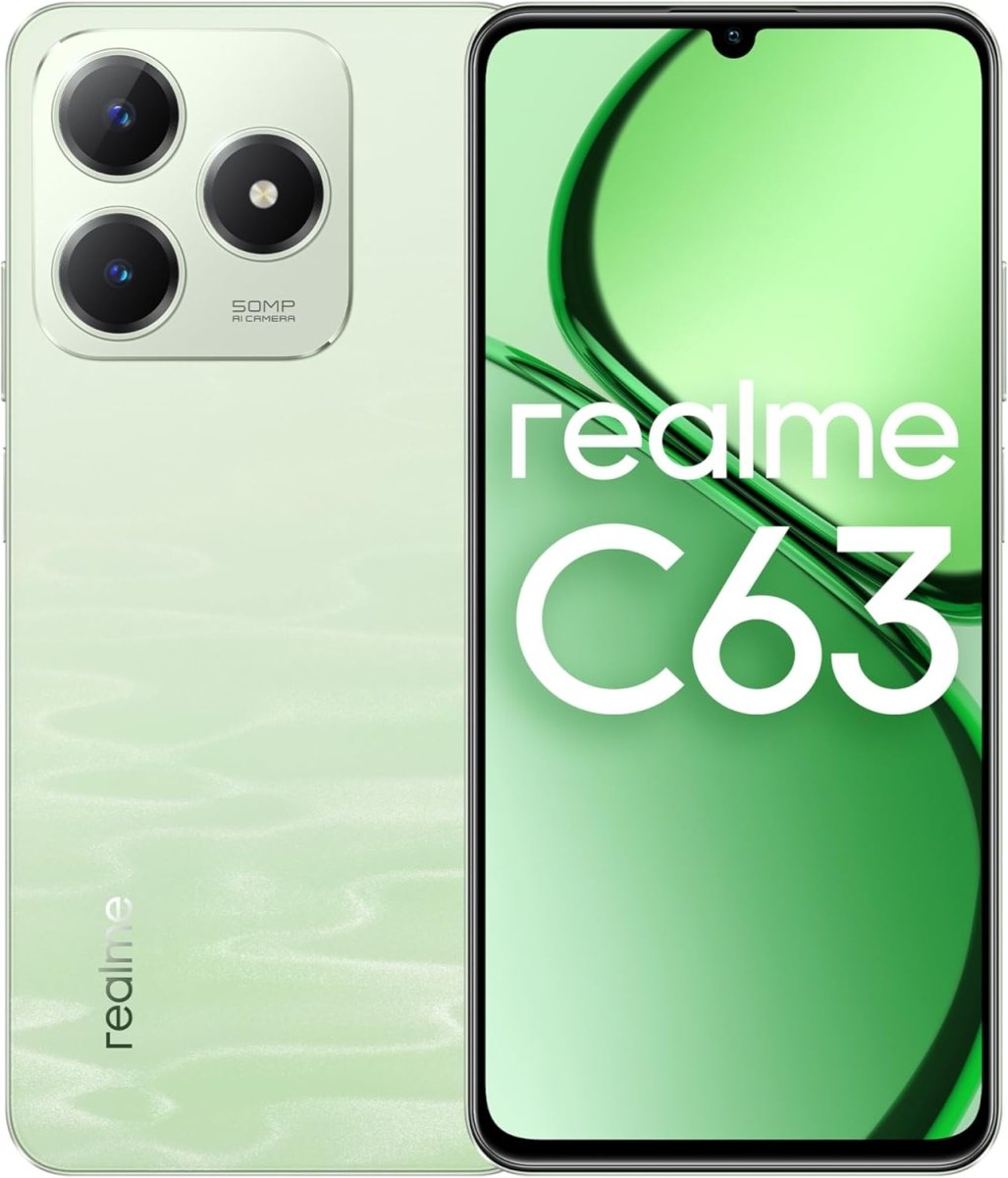 Realme C63 Dual SIM 6GB RAM 128GB 4G (Leather Blue) - Middle East Version