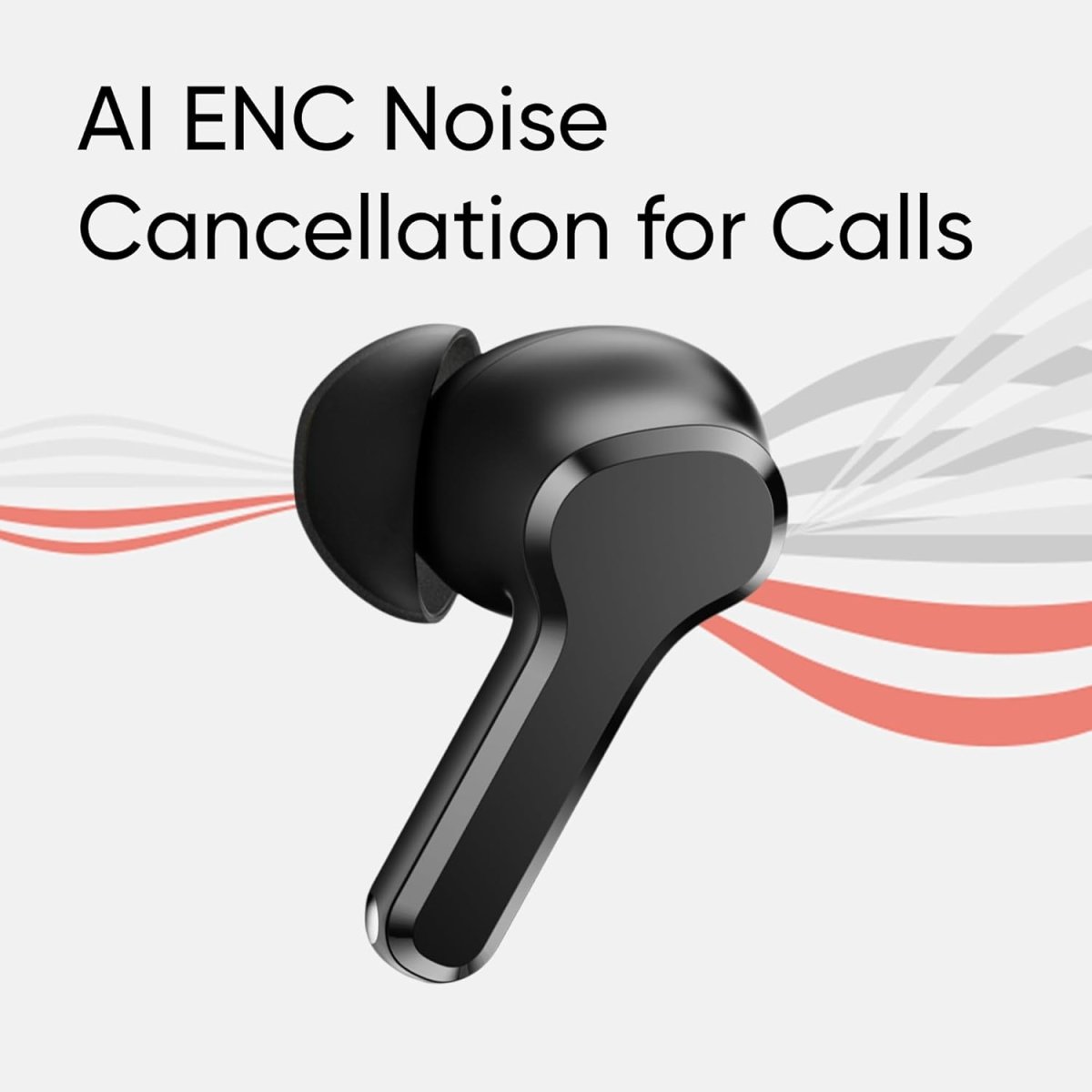 realme True Wireless Buds T110, 10mm Dynamic Bass Driver, AI ENC Noise Cancellation Headphones, Local Warranty