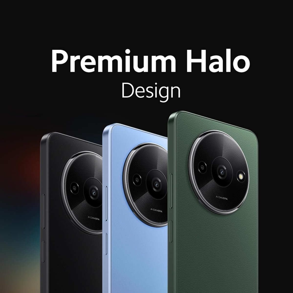 Redmi A3 (Midnight Black, 4GB RAM, 128GB Storage) | Premium Halo Design | 90Hz Display | Powerful 4G G36 Processor