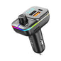 EARLDOM bluetooth car kit handsfree set fm transmitter mp3 music player 5v 4.1a dual usb car charger, micro sd card 1g - 32g