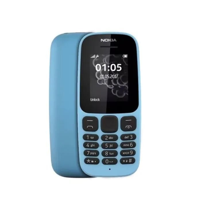 Nokia 105 2019 Dual SIM Mobile Phone, 2G - Black, Feature Phones, سوق ستور Souq Store